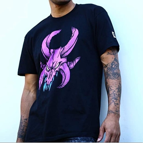 NWT NEFF FORTNITE RAGNAROK black mask face shirt L - Picture 7 of 13